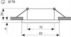 Zestaw 6x Oprawa Hermetyczna do Podbitki IP44 + 6x GU10 LED 5W + 6x oprawka oczka sufitowe podtynkowe czarne 4000 K 400