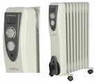 Grzejnik olejowy luxpol 9 żeberek wydajny 2000 w biały kaloryfer elektryczny na kółkach, lampka kontrolna, ochrona