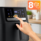 Frytkownica beztłuszczowa AIR fryer frytownica 6,5l berdsen 1700W czarny