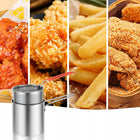 Garnek z koszem stal nierdzewna 304 do smażenia frytek 1,2 l frytkownica srebrny