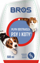 Bros płyn odstrasza psy i koty 500ml - 2 opakowania repelent dla zwierząt, ochrona ogrodu i posesji