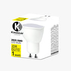 10x Żarówka LED SMD GU10 1W=15W 100lm barwa neutralna premium reflektorowa do punktowego oświetlenia, białe światło