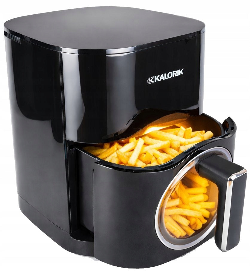 Frytkownica beztłuszczowa 2 grzałki AIR fryer XL 6l 2000W góra+dół dualheat czarny