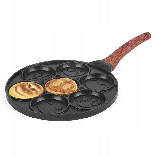 Patelnia do naleśników jajek granitowa placuszków GAZ konighoffer 26,5 CM omletów, indukcja, ceramiczna, elektryczna, nienagrzewający się uchwyt