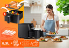 Frytkownica beztłuszczowa AIR fryer frytownica 6,5l berdsen 1700W czarny