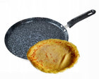 Patelnia granitowa do naleśników placków omletów niska 22 cm marmurowa powłoka, indukcja, jajka sadzone, zmywarka