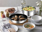 Zestaw stalowe garnki patelnie nonstick Ingenio Emotion 11el INDUKCJA komplet naczyń kuchennych z pokrywką, do
