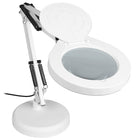 Lampka LED Kosmetyczna Lupa Szkło Powiększające na Biurko do paznokci manicure, gwint E27, zasilanie sieciowe, biała