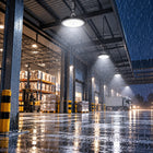 Lampa Wisząca LED Przemysłowa High Bay UFO Magazyn Hala 100W 12000lm IP65 oprawa do warsztatu i fabryki, czarna