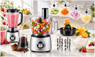 Robot kuchenny wielofunkcyjny 1800W blender wyciskarka malakser szatkownica nominalna czarny