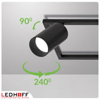 Lampa Sufitowa LED Oprawa Halogenowa 6x GU10 Kinkiet SPOT Ruchomy Reflektor listwa oświetleniowa czarna aluminiowa 80
