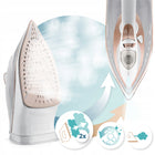 Żelazko parowe 3000W berdsen BD-332 ceramiczna powłoka praca w pionie mocne prasowanie ubrań, para 70 g/min, zbiornik