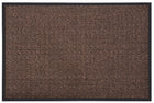 Wycieraczka pod drzwi wejściowa do butów wewnętrzna mata gumowa 80x120 cm chodnik pvc tekstylny brązowy grubość 7 mm
