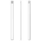 Lampka nocna LED 60cm z czujnikiem ruchu lampa podszafkowa do mebli srebrna oświetlenie szafy akumulatorowe USB