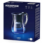 Dzbanek filtrujący wodę Aquaphor lago Czarny 3.8L, wkład węglowy Maxfor+ do kranówki, mechaniczny licznik zużycia