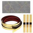Listwa dekoracyjna ozdobna złota PVC 21mm gold 10 metrów samoprzylepna taśma wykończeniowa do ścian, mebli i wnętrz