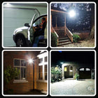 Halogen LED 20W lampa z czujnik ruchu zmierzchu naświetlacz zewnętrzny IP65 reflektor ogrodowy 1900 lm zimna biel 5000 K