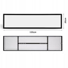 Panel LED Sufitowy Plafon 60W 6300 lm Natynkowy 120 x 30cm premium czarny lampa do biura i salonu, oprawa z neutralną