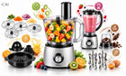 Robot kuchenny wielofunkcyjny 1800W blender wyciskarka malakser szatkownica nominalna czarny