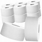 Papier toaletowy 100% celuloza 12 szt. Jumbo Duży biały miękki rolka 2-warstwowa 100 m bezzapachowa do WC