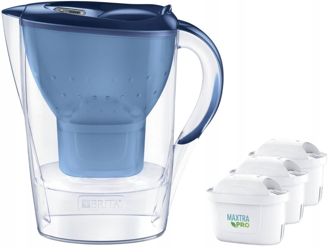 Dzbanek filtrujšcy Marella 2.4l + 3 wkłady Pure Performance dzbanek filtrujący niebieski