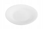 KOMPLET Talerz deserowy 6 sztuk CLASSIC 17,8cm białe szkło opal na ciasto i ciastka, okrągłe, do mikrofali i zmywarki