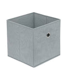 Organizer Pudełko do przechowywania zestaw 4szt 28x28x28 cm szary pojemnik na ubrania bieliznę książki, wkład szafowy