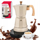 Kawiarka elektryczna Klausberg KB-7999 Moka 6 espresso 500W on/off Beżowa 300 ml 500 w beżowy aluminium, tworzywo