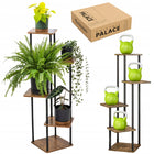 Kwietnik metalowy na kwiaty stojący wysoki 5 poziomów duży 106cm XL palace czarny