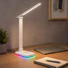 LAMPKA NA BIURKO Biurkowa LED Szkolna Nocna RGB Światła Regulowana Dotyk lampa stołowa do nauki i czytania, ściemniana