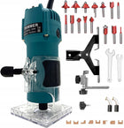 MOCNA FREZARKA GÓRNOWRZECIONOWA DO DREWNA 30000RPM 800W + 15SZT FREZÓW router elektryczny, obróbka, rowkowanie i