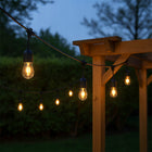 Girlanda Ogrodowa Świetlna 20M 40X Żarówka LED E27 + Przewód Wodoszczelna Sznur lamp na taras balkon altanę, kule 5 cm