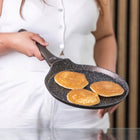 Patelnia do NALEŚNIKÓW nieprzywierająca indukcja gaz Valdinox Aurum 24 cm do smażenia placków, pancakes, kuchenka