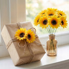 50x Słonecznik Mydlany Żółty Mydlane do Flower Box Bukiet główki kwiaty DIY ozdoba florystyczna, dekoracje handmade