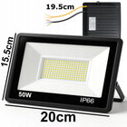 Halogen LED 50W naświetlacz slim zewnętrzny roboczy oszczędny do magazynu reflektor budowlany 5000 lm 6000K IP66 zimne