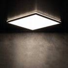 Miledo plafon led azpo LED 22W CCT B-L czarna, zmienna barwa światła lampa sufitowa kwadratowa 42x22,5 cm z wbudowanym