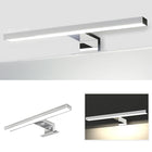 Lampka Łazienkowa Na Szafkę Lampa Nad Lustro LED Chrom Kinkiet Naszafkowy oprawa ścienna srebrna 30 cm, zintegrowane