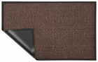 Wycieraczka pod drzwi wejściowa do butów wewnętrzna mata gumowa 80x120 cm chodnik pvc tekstylny brązowy grubość 7 mm