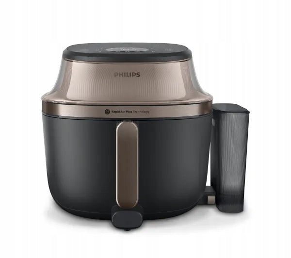 Air fryer Philips Ovi NA547/07 2000W 7,2l Aplikacja mobilna Gotowanie na pa beztłuszczowa 2000 w żółty/złoty