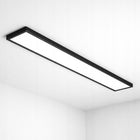 Panel LED Lampa Sufitowa Plafon Natynkowy 60W 120x30cm czarny kwadratowa oprawa ze zintegrowanym źródłem, neutralna