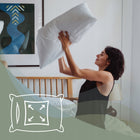 2 x poduszka 50x60 antyalergiczna pikowana gruba komplet zamek premium jasiek z wypełnieniem z kulki silikonowej do