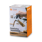 Kawiarka nierdzewna Moderno 4 filiżanki zaparzacz do kawy moka 240 ml srebrny