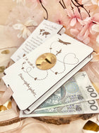 Pudełko na pieniądze ślub prezent pamiątka kartka wesele grawer złoty personalizowana koperta na gotówkę, na rocznicę