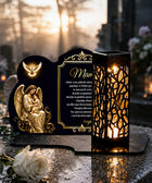 Znicz Solarny LED Twój Wybór dla Bliskiego na Wszystkich Świętych lampion cmentarny, dekoracja nagrobna, wysokość 26 cm