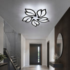 Lampa Sufitowa LED Plafon Ściemniacz Nowoczesny Żyrandol z pilotem i aplikacją 45W czarna aluminiowa oprawa wisząca 5