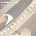 Lampa Sufitowa LED Okrągły Żyrandol Ring Biały Nowoczesny 40W 4500K oprawa do salonu, do jadalni, 3 punkty światła