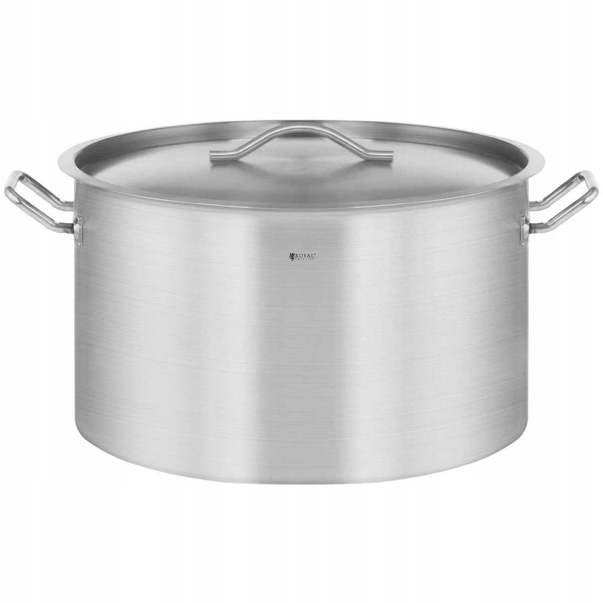 Garnek ze stali nierdzewnej - 58l - pokrywka kocioł gastronomiczny do gotowania, średnica 50 cm, wysokość 30 cm