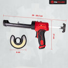 PISTOLET DO SILIKONU WYCISKACZ DO KLEJU MAS AKUMULATOROWY BATERIE MAPOWER Aplikator akrylu i uszczelniaczy, tuby 300 ml