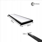 Panel LED Sufitowy 40W natynkowy 90 x 30cm Plafon Czarny barwa 4000K lampa prostokątna do salonu, kuchni i biura
