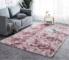 Dywan różowy pluszowy mięciutki shaggy rabbit włochacz 120x170 CM gruby XL prostokątny z poliestru, jednobarwny do